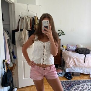 American eagle pink shorts